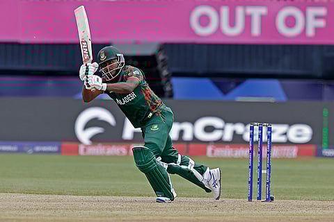 Jaker Ali bats against South Africa